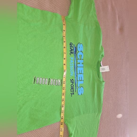New Scheels Youth Large green Gear passion sports tshirt 100% cotton short sleev - Picture 4 of 10